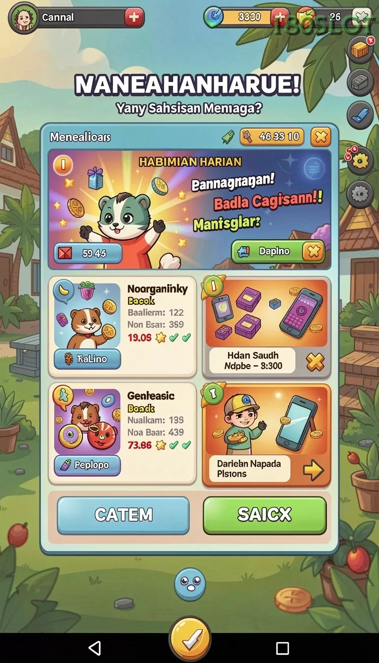 Cuplikan layar HAO788 — halaman utama