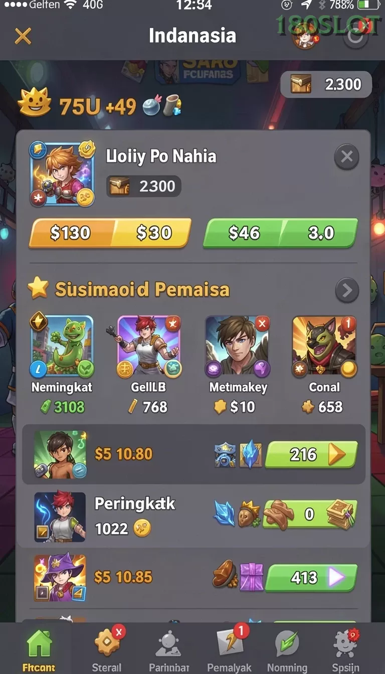 Cuplikan layar TITAN777 — halaman utama